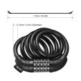 thumbnail image 3 of 5 Digit Code Bicycle Lock, 1200mm * 12mm, Anti-theft, Bike Security Accessory, Steel Cable, Cycling, 3 of 5