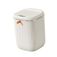 thumbnail image 3 of Bathroom Trash Cans with Lids Portable with Lid for Outdoor Bathroom Kitchen 22L milk white, 3 of 8