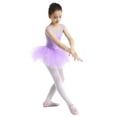 thumbnail image 7 of iiniim Kids Girls Ballet Leotard Dancewear Sleeveless Mesh Splice Layered Tulle Tutu Dress Gymnastics Dance Skirt, 7 of 7