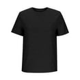 thumbnail image 5 of Liquidation! Hauts Grande Taille pour Femmes, Blouse à Manches Courtes d'Été pour Femmes, Haut Décontracté Uni à Col Rond et Manches Courtes pour Femmes, 5 of 5
