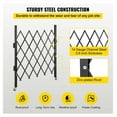 thumbnail image 4 of Folding Security Gate 48" x 66", Steel Accordion Door Gate, Rolling Barricade Gate, Single Folding Security Barrier with Padlock for Entryway, 4 of 6