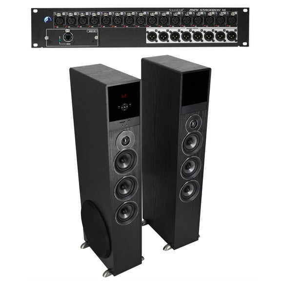 Soundcraft Mini Stagebox 16R 2U MSB16R 16x8 Analogue  Free Home Theater System