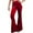 Red, variant on Summer Pants for Women Solid Color Autumn And Winter Suede Straight Leg Wide Leg Temperament Elegant Commuting Casual Pants Travel Women V Leggings for Casual Pant Suits Tall Dress Blue XL( 2)