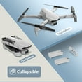 thumbnail image 4 of 4DRC F10-1080P Wifi FPV Drone with 1080P HD Camera, Headless Mode/3D Flips, RC Quadcopter for Beginners Silver white, 4 of 13