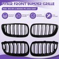 thumbnail image 4 of Automobile Double Line Grills Front Bumper Racing Grill for BMW, 4 of 5