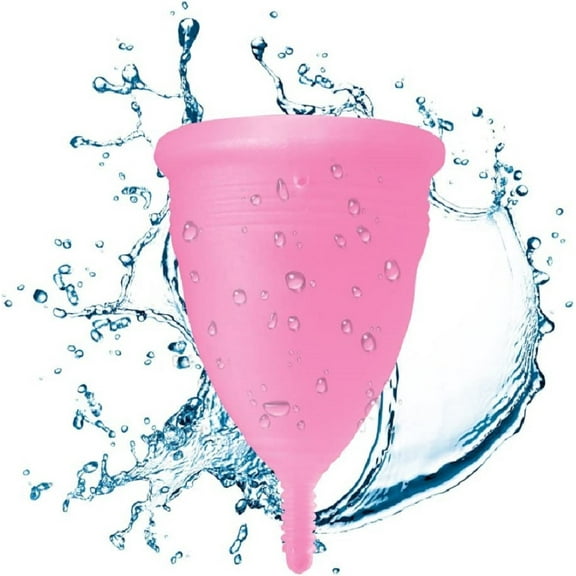 Blossom Menstrual Cup, Reusable Silicone Cup (Small Pink)