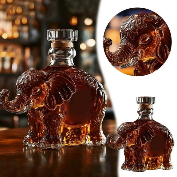 Elephant Bottle 2025 Novelty Animal Glass Set Unique For Men Dad Husband Home Bar