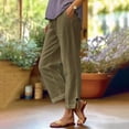thumbnail image 2 of Kezqiaxn Womens Plus Size Pants Summer Elastic Waist Stretchy Casual Loose Pants with Pockets Trousers Pants for Women, 2 of 5