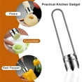 thumbnail image 3 of Red Bell Pepper Corer - Pepper, Pineapple, Pear, Apple Corer - 304 Stainless Steel, Rust Resistant, Designed for a Wide Range of Fruits and Vegetables - Easy to Clean, 3 of 7