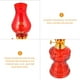 thumbnail image 3 of Lámpara de queroseno vintage para bodas chinas: 2 lámparas de aceite de mesa rojas, linterna de queroseno, lámpara de vidrio resistente al viento para tienda de campaña., 3 of 6