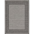 thumbnail image 3 of Unique Loom Outdoor Border Collection Area Rug - Greek Key (2' 2" x 3' 1" Rectangle Gray/Black), 3 of 7