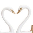 thumbnail image 5 of Esquirla 2 Pieces Couple Swan Figurines Valentine'S Day Gift for Entrance Living Room White, 5 of 6