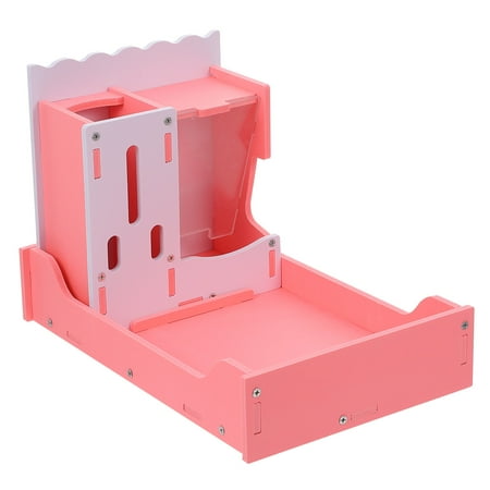

3 in 1 Hamster Feeder Water Bottle Holder with Potty Toilet Creative Pet Toy