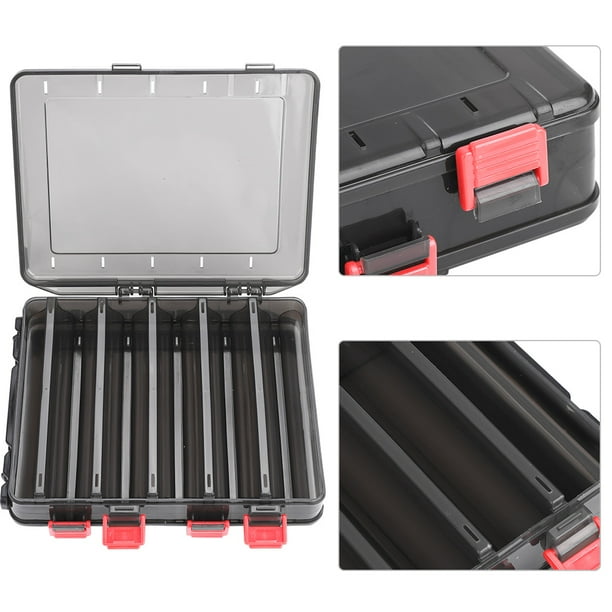 Caja de almacenamiento Cajas de aparejos de pesca Espacio de almacenamiento más grande Diseño de ranura para tarjeta en forma de V para exteriores para jugar al aire libre para acampar Khall Tendencias
