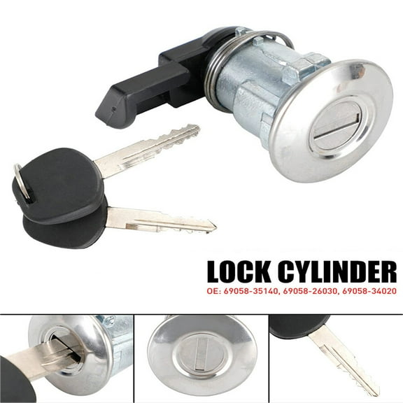 Bonnet Fuel Door Lock, for Car Toyota 1995-2004 Tacoma 2000-2003 Tundra, with 2 Keys