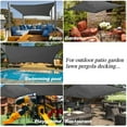 FCSun Shade Sails Canopy,Rectangle Fabric Screen ft,Breathable Block