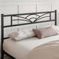 thumbnail image 6 of Topeakmart Metal Full Size Platform Bed with Cloud-inspired Design Headboard, Black, 6 of 7