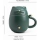 thumbnail image 3 of Cute Cat Tea Cup with Infuser Lucky Cat Coffee Mug with Lid Ceramic Mug for Cat Lovers 300 ml (Mint Green), 3 of 4