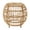 19.7" End Table, variant on GZXS Boho Wicker Drum Side Table, Handcrafted PE Rattan End Table with Open Airy Weave, for Deck/Patio/Balcony/Living Room, No Assembly Required (Light Brown, 19.7"Dia x 18.5"H)