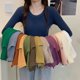 thumbnail image 1 of Blusa Inferior Para Mujer En Otoño E Invierno Con Estilo Extranjero , Nuevo Primavera Y 2022 , Versátil Cuello Redondo Y Suéter De Punto De Bajo , top Ajustado, 1 of 4