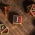 thumbnail image 5 of Cusdie Metal DND Dice Set, 7 die Metal Polyhedral D&D Dice Set Serrated Edge Dice for DND Dungeons and Dragons TTRPG Role Playing Games, 5 of 5