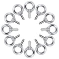 thumbnail image 1 of Pernos de ojo M4 Pernos de ojo Anillos de ojo de elevación Tornillos de rosca Acero inoxidable 304 para flejar cuerda Conexión DIY 12 piezas, 1 of 5