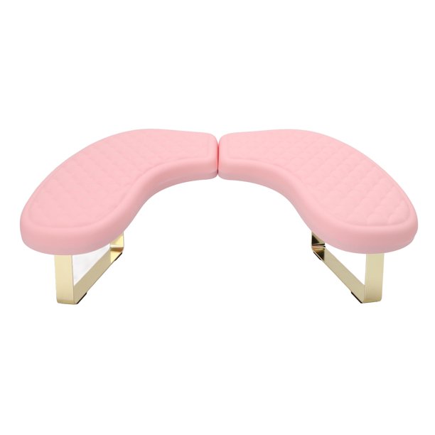 Almohada De Mano Para Manicura, Reposabrazos De Uñas De PU, Soporte Antideslizante De Acero Inoxidable, 2 Piezas Para Salón