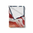 thumbnail image 2 of American Flag Soft Flannel Fleece Blanket, Dramatic Skyline on Clouds and Flag Freedom and Independence Memorial Print, Cozy Plush for Indoor and Outdoor Use, 50" x 70", Multicolor, by Ambesonne, 2 of 6