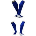 thumbnail image 2 of Lian LifeStyle Women's 1 Pair Knee High Sports Socks Size M XL0020-02(Navy Blue), 2 of 3