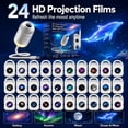 thumbnail image 2 of Galaxy Projector Night Light, 2-in-1 5D Holographic Star Ocean Projector, 360° USB Ceiling Lamp with 24 Films, 2 of 7