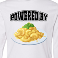 thumbnail image 4 of Inktastic Powered by Macaroni and Cheese Long Sleeve Youth T-Shirt, 4 of 5