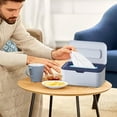 thumbnail image 5 of Wipes Dispenser, Holder Storage Box With Cover For Storing And Dispensing Wipes, Easy Open & Close Keep Wipes Fresh and Clean for Home Office Kitchen, 5 of 6