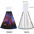 thumbnail image 4 of SKYSONIC Hanging Kitchen Towel 12 x 17 Inch Fireworks Towel Set 2 Pieces of Dry Towels for Kitchen, Bathroom, Laundry Room Table, 4 of 7