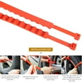 thumbnail image 4 of Orange Snow Tire Chains with Dual Cleats, Fully Adjustable, Set of for Enhanced Traction and Safety, 4 of 6