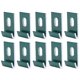 thumbnail image 2 of Clips de base de metal, 10 clips de base, gancho, clips de base de invernadero, clips de base plateados, diseño a prueba de futuro, 2 of 8