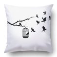 thumbnail image 1 of BSDHOME Bird Cages Pillowcase Pillow Cushion Cover 16x16 inch, 1 of 1
