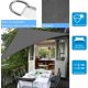 thumbnail image 3 of Brand - Umi Triangular Shade Sail HDPE 3x3x3m Shade Cloth Anti 95% UV for Garden Terraces - Anthracite, 3 of 5