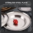 thumbnail image 3 of FONDOTIN Stainless Steel Dinner Plate Silver Round 1Pack, 3 of 7