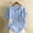 Light Blue, variant on Kayannuo Blouses for Women Women Casual And Linen Tops Printed Short Sleeve Button T-shirt Blouse White M