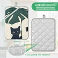 thumbnail image 6 of Yayeee Pot Holders Kitchen Heat Resistant with Pocket 7"x9.8" Cotton Oven Cooking Hot Pads, Black Cat Plants, 6 of 7