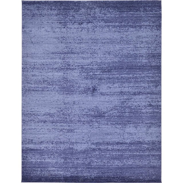 Unique Loom Del Mar Tonal Design Area Rug 10' x 13' Rectangle Navy Blue/Blue