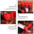 thumbnail image 5 of Seasoning Jars Plastic Jars Bottles:20pcs Reusable Clear Seasoning Storage Containers Seasoning Organizer for Storing BBQ Seasoning,Glitters,Powders Seasoning Containers, 5 of 5