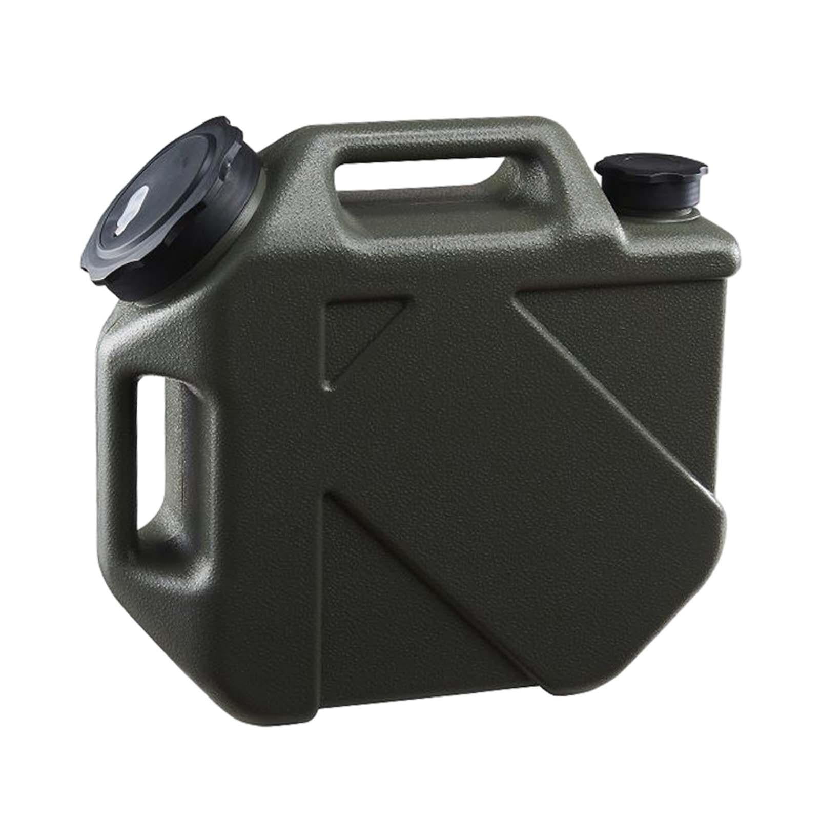 Wswqop Portable Camping Water Storage Jug 10L/2.64 Gallon Canister Water Tank Container Dark Green