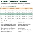 thumbnail image 2 of Suéter navideño feo para mujer, divertido jersey de punto con diseño de Papá Noel para fiestas navideñas, invierno, tallas S, M, L, XL, 2 of 7