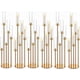 thumbnail image 1 of Juego de 6 centros de mesa de vela dorada de 35 pulgadas para mesas, candelabros, centros de mesa de boda, decoración de mesa para velas LED de 0.9 pulgadas, 1 of 11