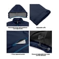 thumbnail image 5 of Little Donkey Andy Men's Softshell Jacket with Removable Hood, Fleece Lined and Water Repellent Deep Blue Size M, 5 of 7
