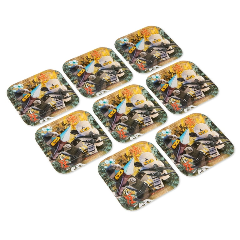 7 Lego Ninjago Square Paper Party Plate 8ct Walmart