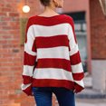 thumbnail image 3 of pstuiky Pullover Sweaters for Women, Women Printing Long Sleeve Crew Neck Pullover Sweater Relaxed Fit Womens Plus Sweaters Knit Tops, 3 of 4