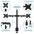 thumbnail image 3 of Mount-It! Dual Monitor Desk Mount, 32" Max Screen Size, Full Motion Monitor Stand, 3 of 10