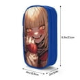 thumbnail image 4 of My Hero Academia Himiko Toga Pencil Case Large Capacity Pencil Pouch Pen Bag Office Stationery Organizer Travel Makeup Bag Blue, 4 of 9